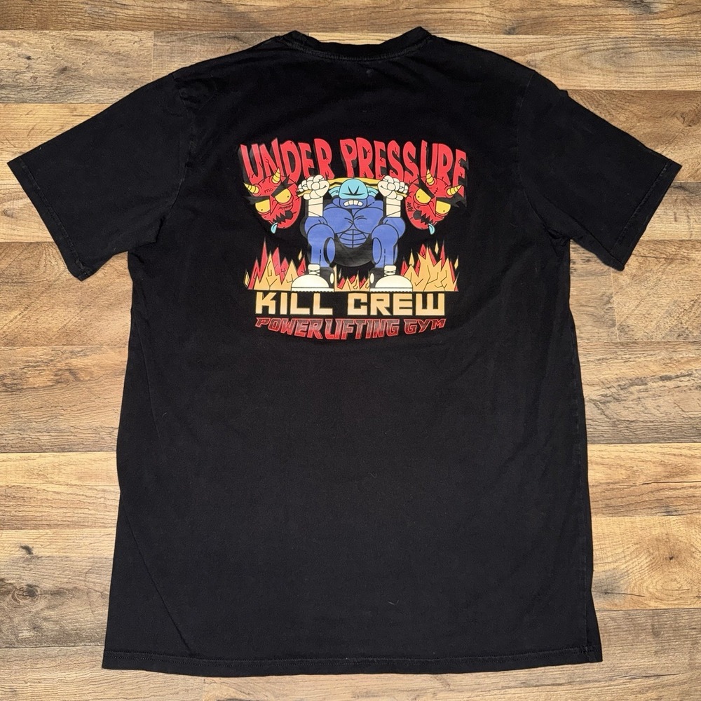 Kill Crew Powerlifting Gym Under Pressure Porrada Series Vol 1 T Shirt Size L